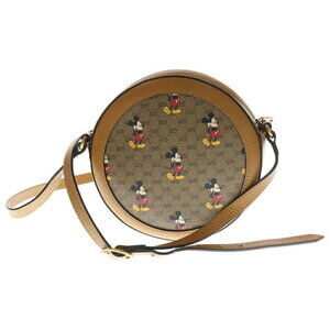 Gucci Disney Brown Collaboration Bag Shoulder Leather